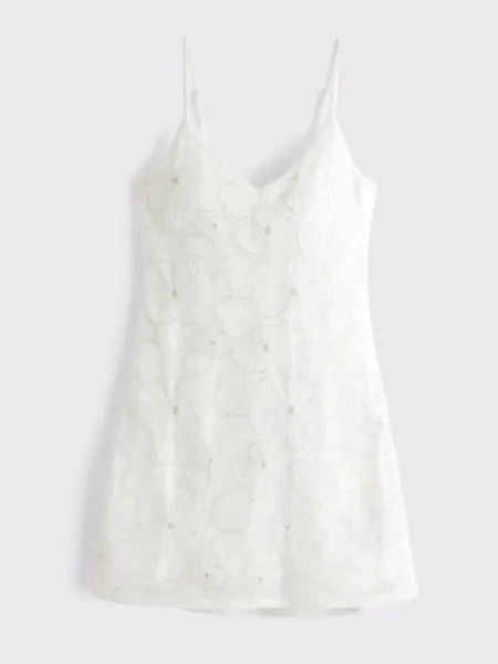 Embellished Shift Mini Dress